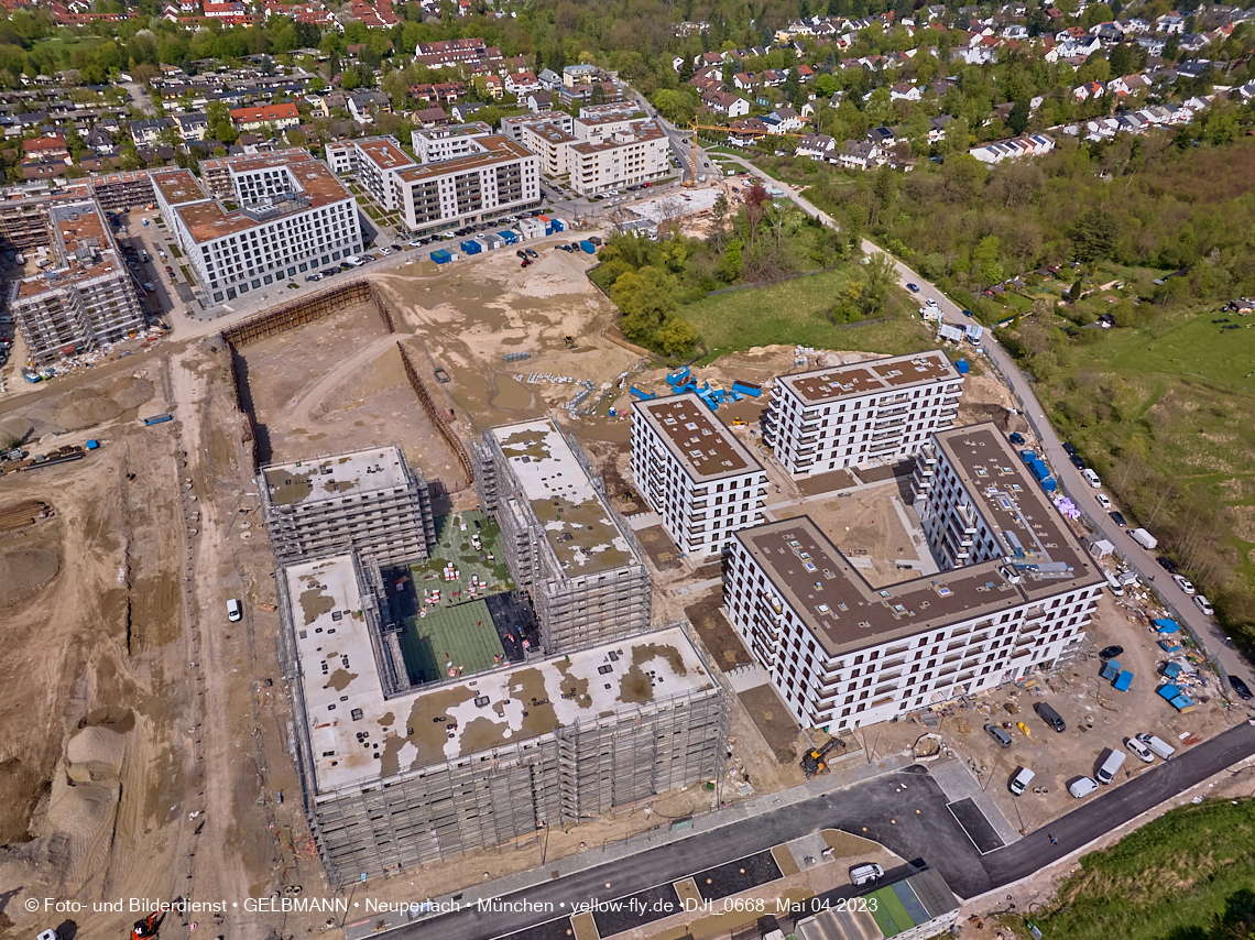 04.05.2023 - Luftbilder vom Alexisqaurtier und Pandion Verde in Neuperlach 04.05.2023 - Luftbilder vom Alexisqaurtier und Pandion Verde in Neuperlach